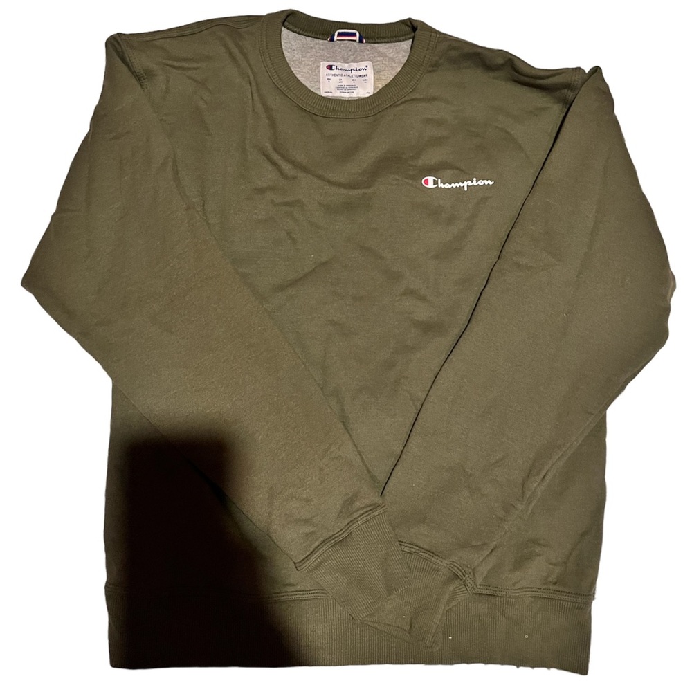 green champion crewneck